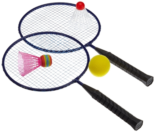 Hudora 76046 - Mini Badminton Set mit 3 verschiedenen Bällen für nur 2,99 EUR