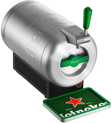 Krups The Sub: Heineken Edition für 99€ - Bierzapfanlage mit 2l Nutzinhalt