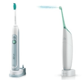 Philips HX 6711/02 Sonicare Healthy White + Philips HX8111/02 Air Floss für 127€ - schallaktive elektrische Zahnbürste und Zahnseiden-Ersatz