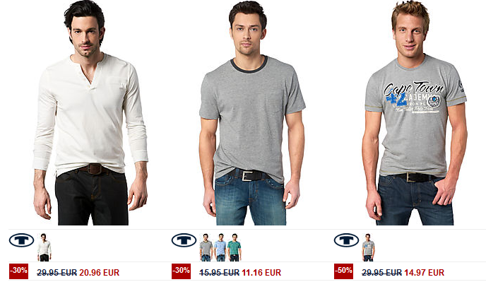 Tom Tailor Sale mit bis zu 62,5% Rabatt (Update)