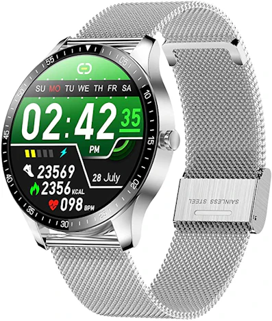 1,28 Zoll Touch Smart Watch Herzfrequenzüberwachung Sportuhr