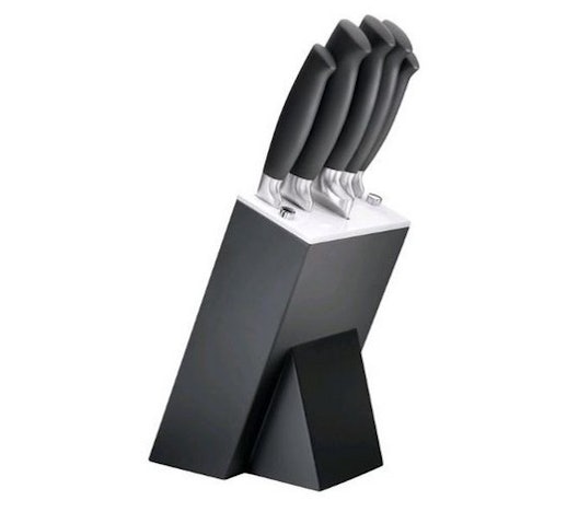 Messerblock "BlackEdition No. 1" mit 5 Messern von Justinus für 24€