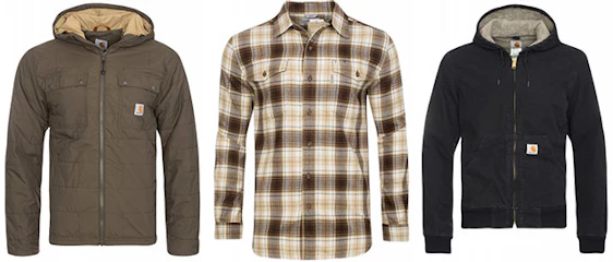 Carhartt Sale bei Outlet46 - z.B. carhartt Flanellhemd in Braun oder Grün für 19,99€