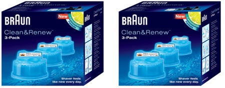 Braun CCR 3 Reinigungskartuschen für 19€ - für Braun Series 3-7 Rasierer