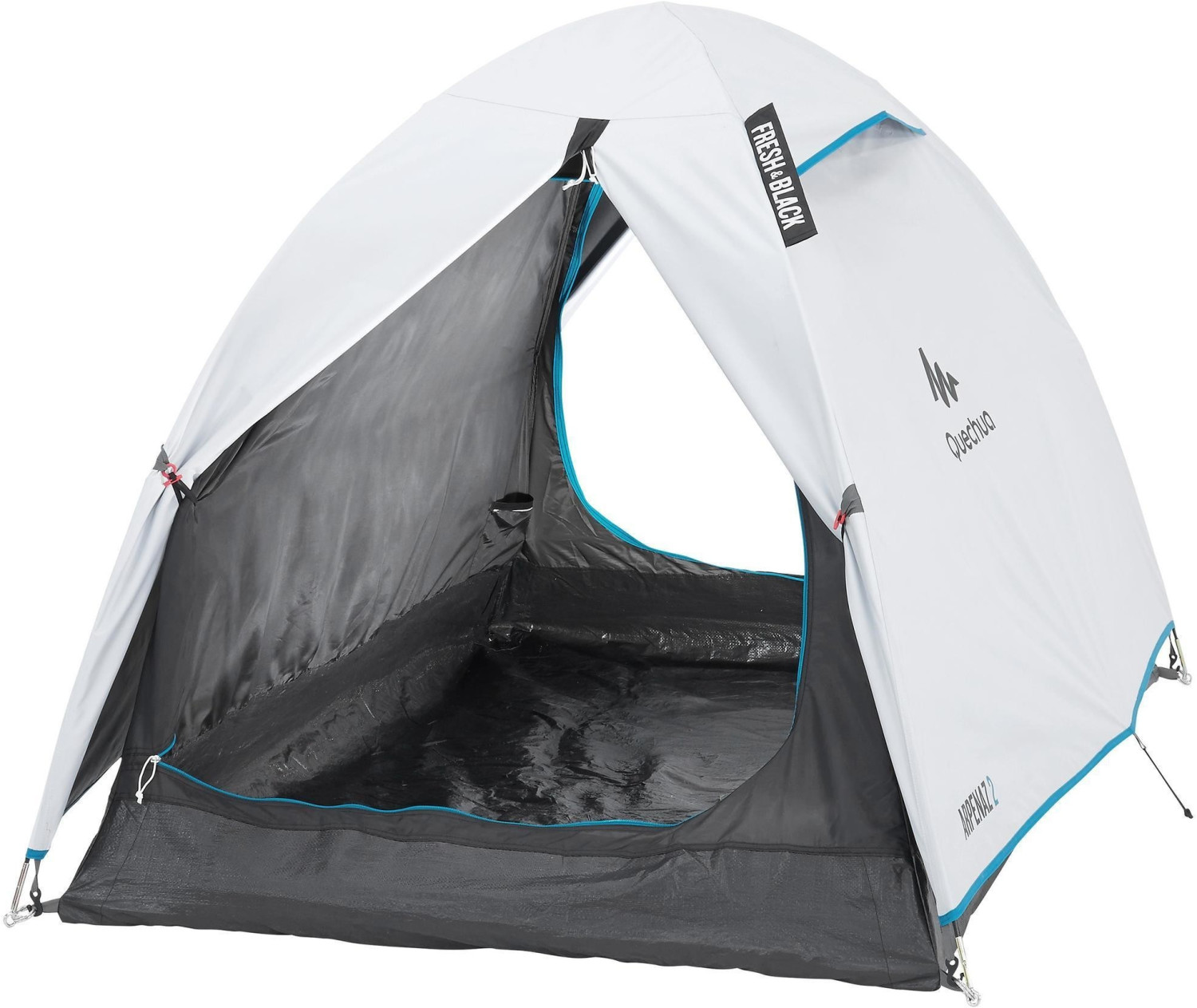 Quechua Arpenaz 2 Fresh &amp; Black für 29€ - Campingzelt für 2 Personen