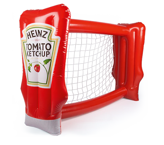 Gratis Aufblasbares Tor - beim Kauf von 2 x Heinz Produkten oder einem Multi-Pack