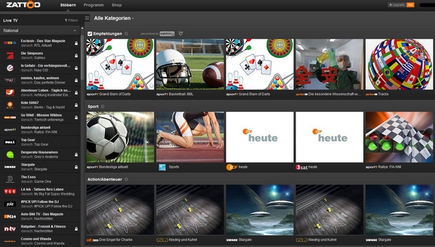 Zattoo HiQ 30 Tage kostenlos testen - mit 23 HD-Sendern *UPDATE*