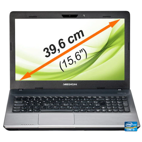 Medion Akoya P6640 Notebook (i3-3120M, 15,6", Win 8, 1 TB HDD, 8 GB RAM) für 333€ - B-Ware
