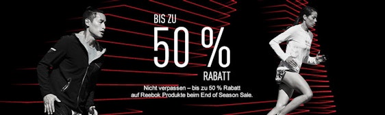 End of Season Sale bei Reebok - z. B. günstige Sneaker