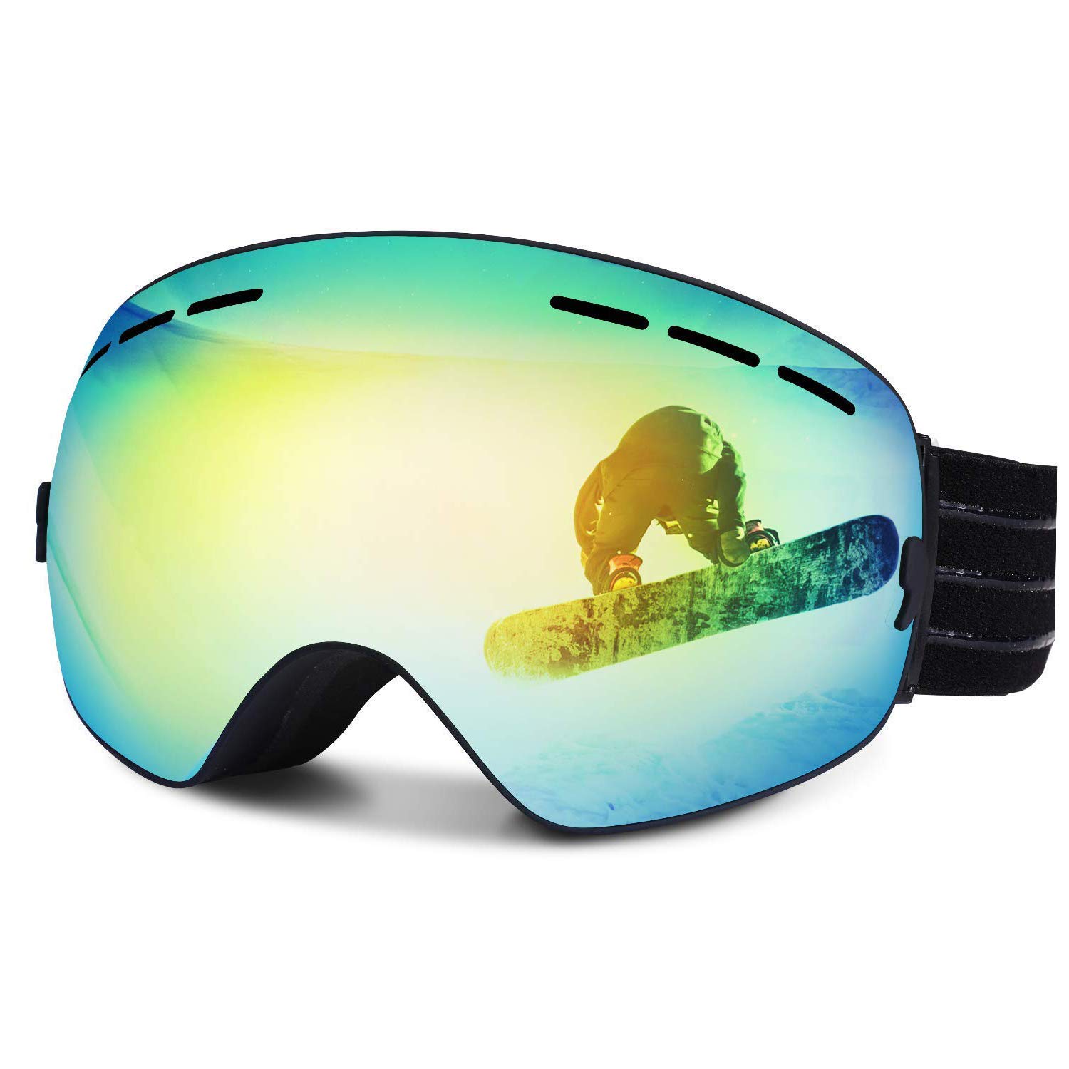 20% Rabatt auf FYLINA Skibrille Snowboard Brille Outdoor Schutzbrillen mit Anti-Nebel UV-Schutz für 29,59€​