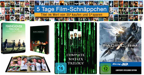 5 Tage 5 Film-Schnäppchen bei Amazon