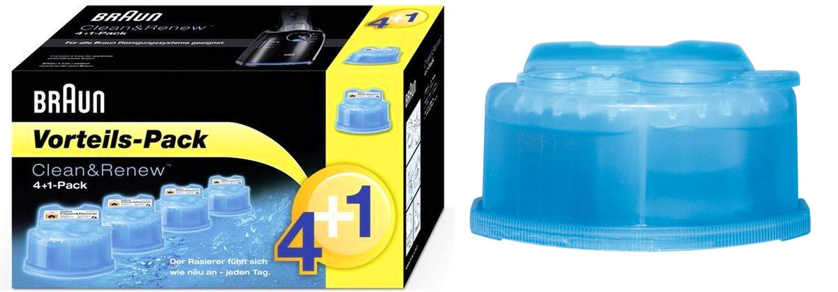 Braun Clean &amp; Renew Reinigungskartuschen 5er Pack für 16€