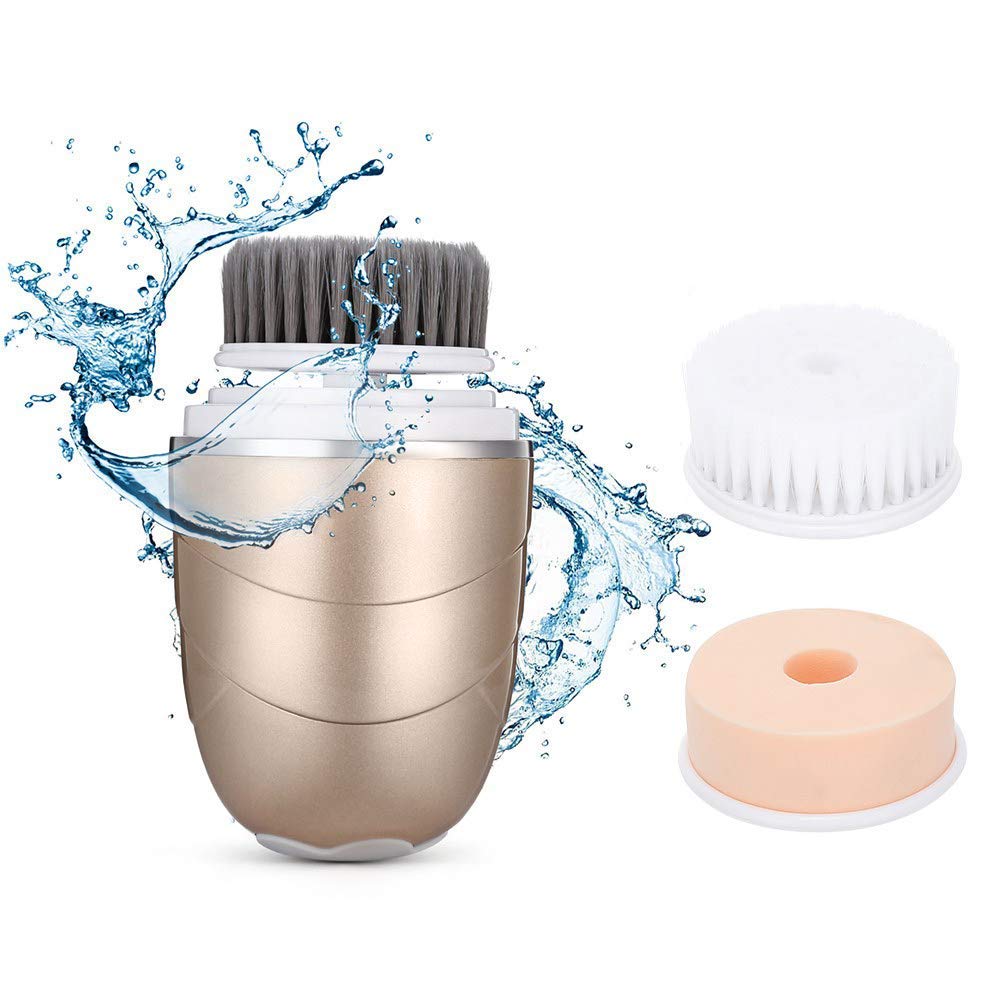LANGSTAR Gesichtsreinigungsbürste Peeling und Blackhead Tiefenreinigung, IP65 Wasserfest 