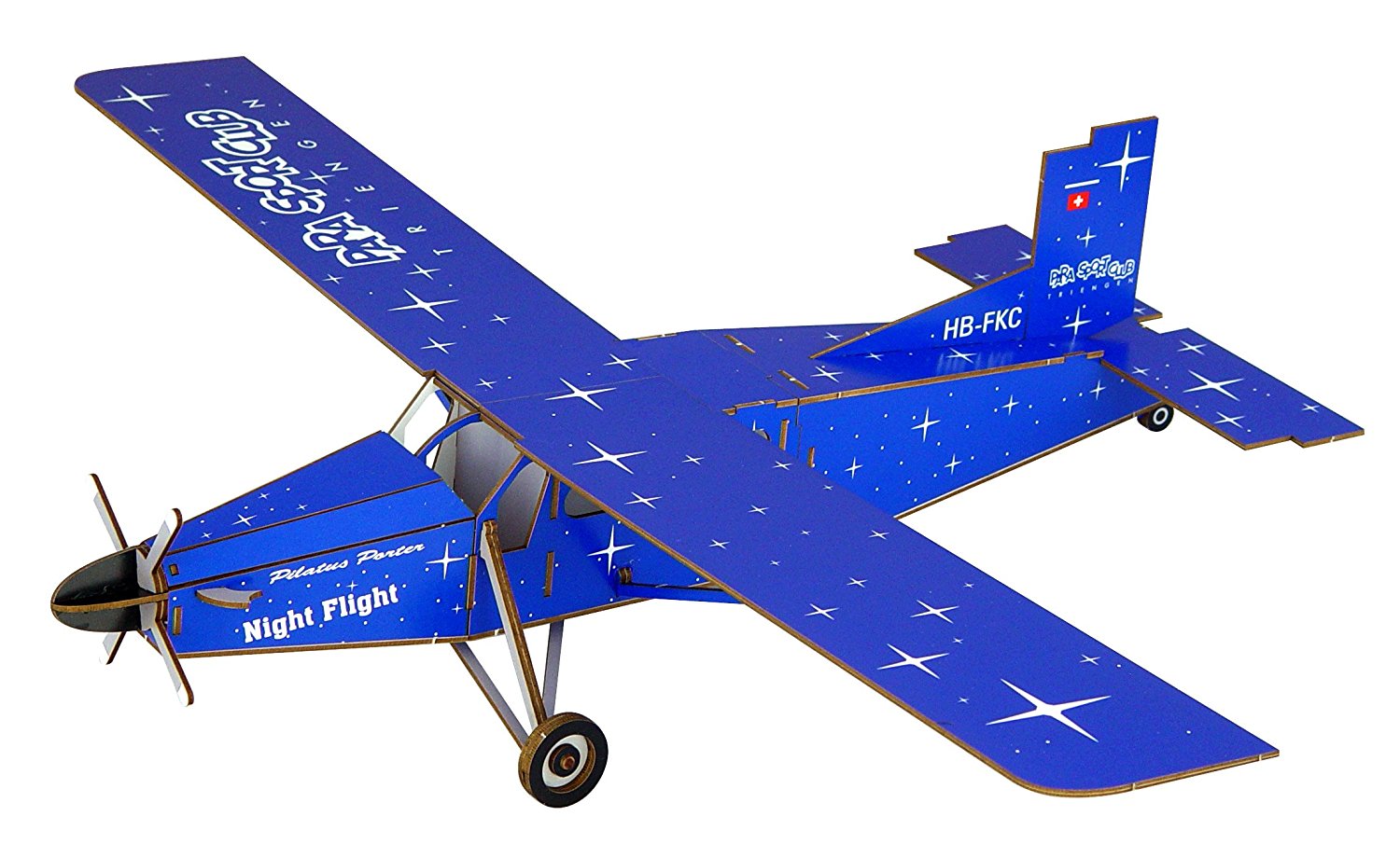 Siva 70003 - 3D-Modellbausatz Pilatus PC-6 Turbo Porter Night Flight