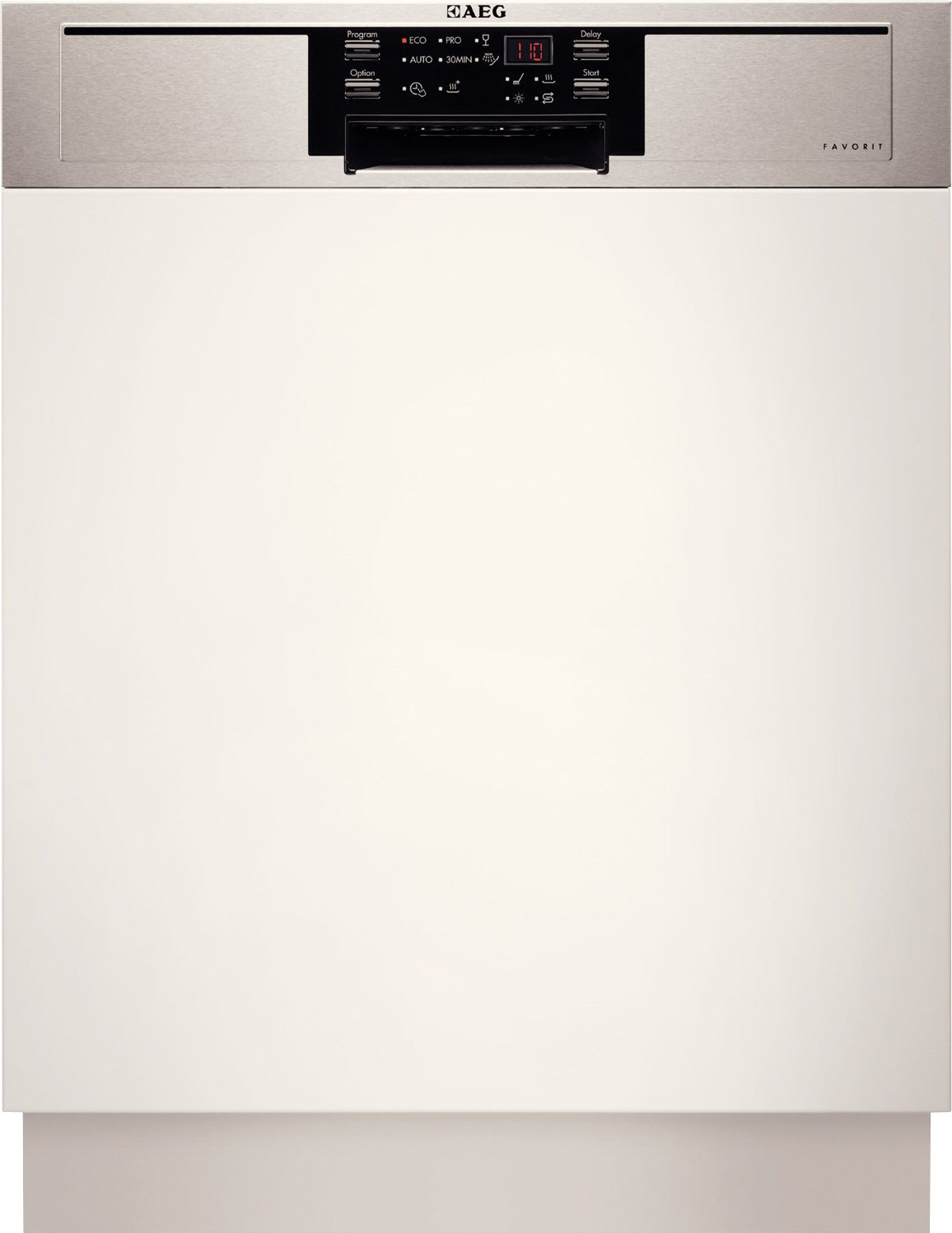 AEG Favorit F56332IM0 für 299€ - teilintegrierter Geschirrspüler aus Edelstahl mit vielen Funktionen