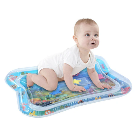 Baby Kinder Wasser Matte Spaß Spielmatte Aufblasbare Tastmatte Spielzeug 66x50cm für 6.99€