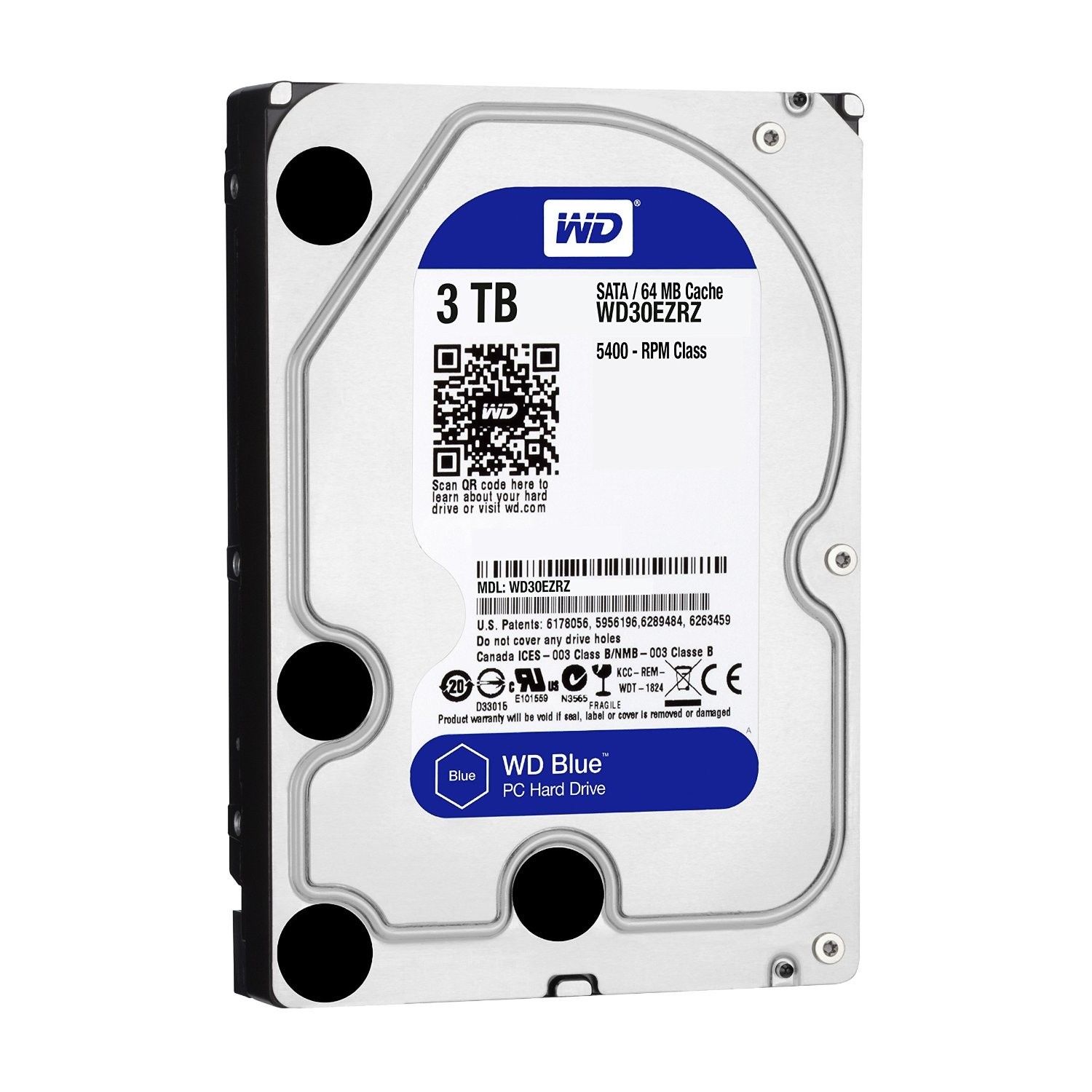 Western Digital Blue Desktop SATA 3TB (WD30EZRZ) für 57,99 EUR inkl. Versand
