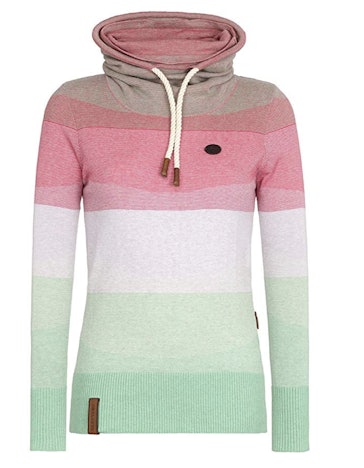 Naketano Female Knit Joao Schmierao ( Größe S-L Farbe: Peppermint Melange Striped)