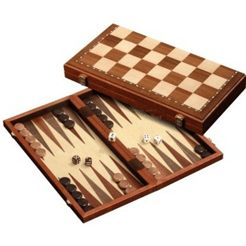 Schach-Backgammon-Dame-Set magnetisch (2524) mit 28% Rabatt