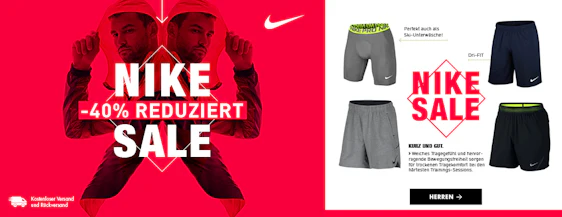 40% Rabatt auf alle Nike-Produkte - z. B. Nike Arrowz Men für 49€