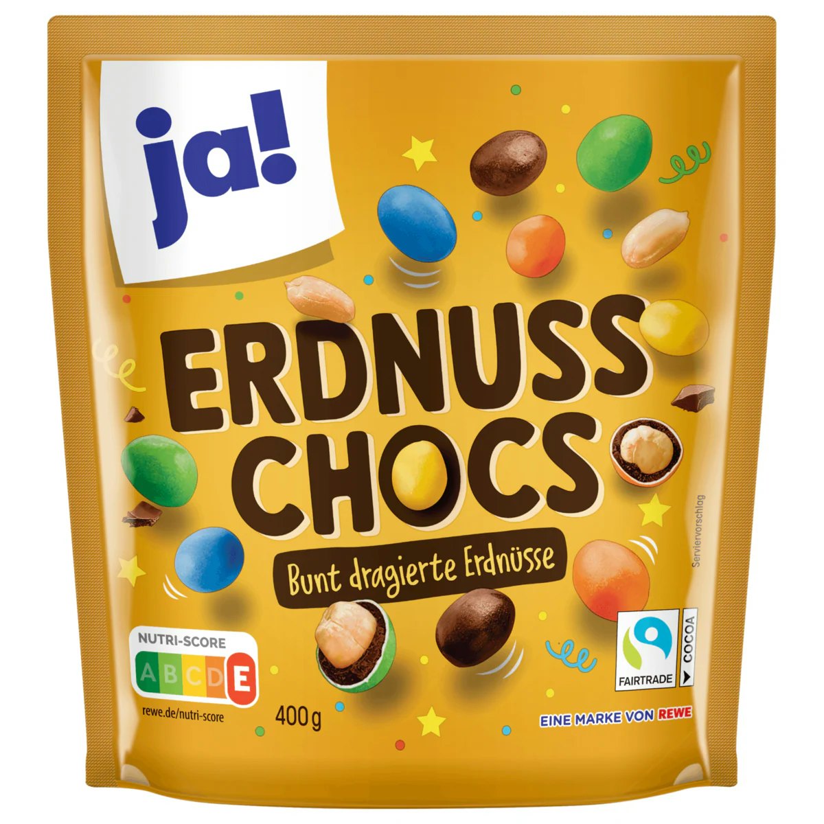 1681922853465 ja! Erdnuss Chocs Bunt 400g