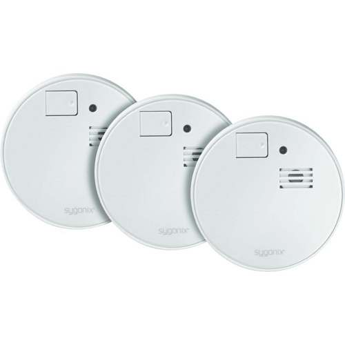 3er-Set Rauchwarnmelder "sygonix 43117Q" für 17,99€