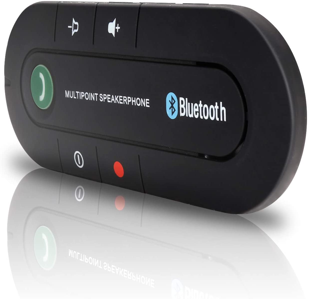 Clanmacy Auto Kfz Freisprecheinrichtung Bluetooth mit Sprachsteuerung für Sonnenblende
