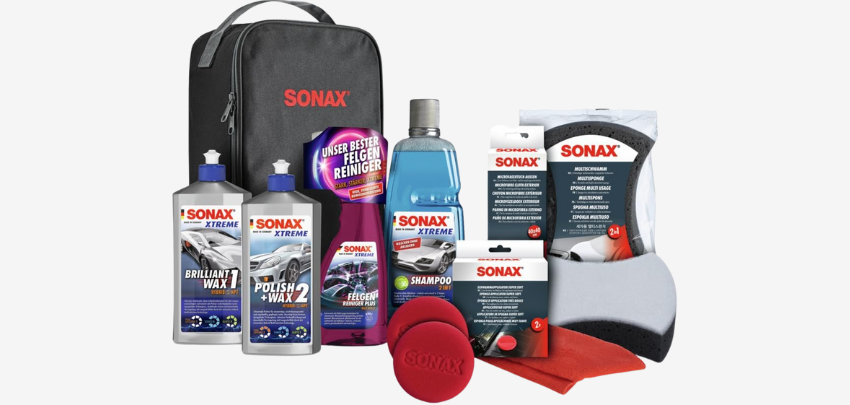 Top Preis!🧼 Sonax XTREME Autopflege-Set für 44€ - 8-teilig, inkl. Tasche, Made in Germany