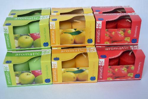 30 x Votivkerze 10 x Green Apple + 10 x Stawberry + 10 x Fruity Lemon