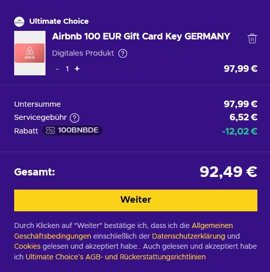 Airbnb-Eneba-Gutschein Airbnb-Eneba-Gutschein