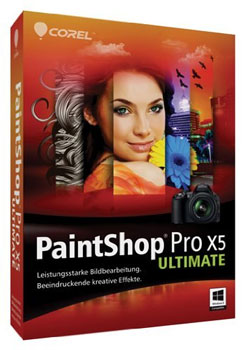  Corel PaintShop Pro X5 Ultimate für 49€ - Bildbearbeitungssoftware für Einsteiger bis Fortgeschrittene