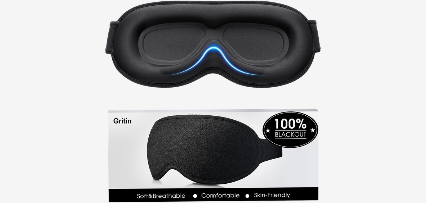 Himmlische Ruhe für euren Schlaf! 😴 Gritin 3D Schlafmaske inkl. 2 Paar Ohrstöpseln für nur 7€ 🛌
