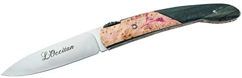 Atelier des Couteaux L' Occitan Taschenmesser, Pappel-Griffschalen Blau M 