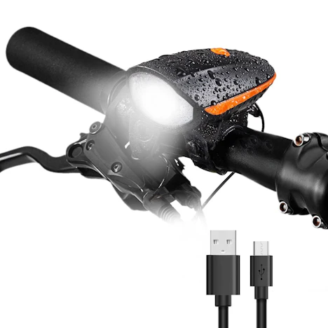 LED Fahrradbeleuchtung inklusive "Hupe" für Amazon Prime