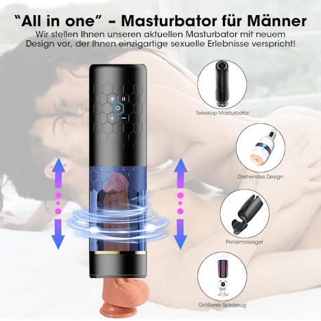 Für Ihn: Masturbator mit Vibration und Stoßfunktion
