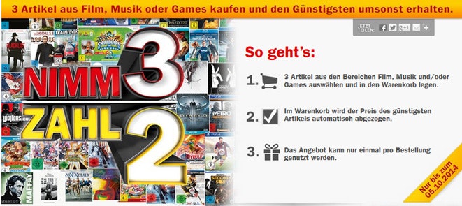 MEdia-markt-drei-für-2-Aktion