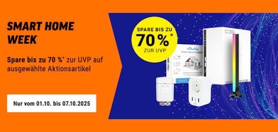 Smart Home Week bei Notebooksbilliger 💡 Die 5 besten Schnäppchen: z.B.: Shelly Starter Kit Heizen Easy für 50€