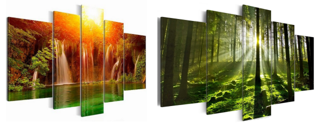 Diverse Kunstdrucke von PrestigeArt günstig bei Amazon.de - ab 17€, z.B. 200 x 100cm Wasserfall für 25€