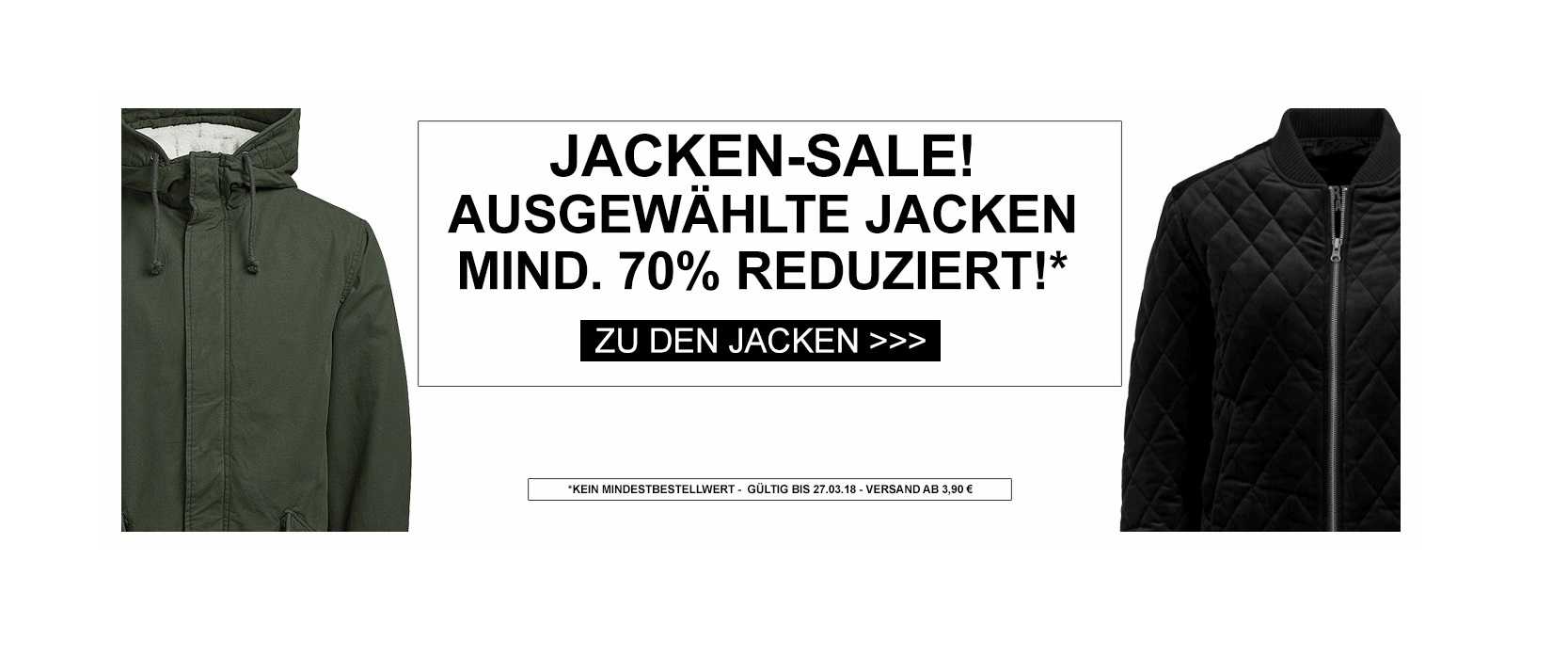 Großer Jacken Sale bei Jeans Direct: Ausgewählte Jacken um 70% reduziert