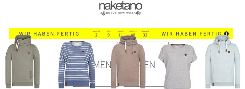 Naketano-Sale mit bis zu 50% Rabatt – z.B. Supapimmel Hoody für 42€
