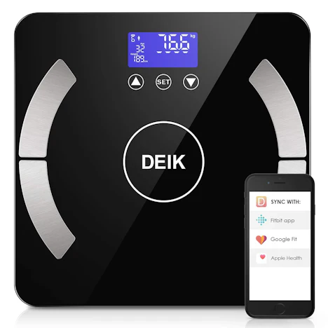 Körperfettwaage Bluetooth Digitale bis 180kg/400 lb für 23,99€