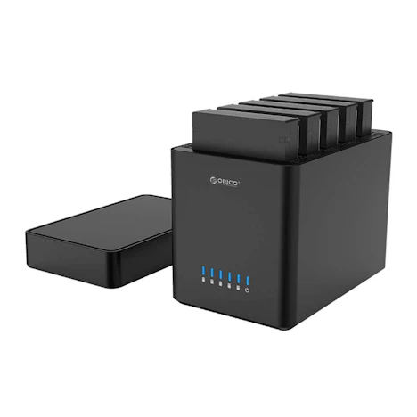 Festplattengehäuse für 3.5“ SATA Externe Festplatte Gehäuse SATA3.0 Unterstützung 5x10TB