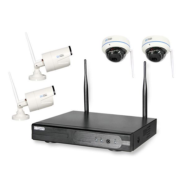  Inkovideo INKO-1M-D Komplettset 4-Kanal Netzwerkrekorder und 4 x HD Überwachungskameras für 174,99 EUR inkl. VSK