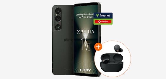 Über 280€ Ersparnis! 🔥 Sony Xperia 1 VI für einmalig 99€ mit 40 GB Vodafone-Allnet für 39,99€/Monat