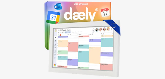 Organisiert den Familienalltag! 📅 Daely® Digitaler Kalender 15,6" für 254€