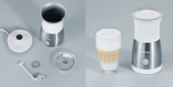 Severin Milchaufschäumer SM 3580 Edelstahl, weiß für 30€ bei voelkner