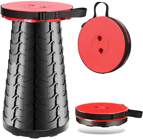 AIWITHPM Camping Hocker Tragbarer Klapphocker Teleskophocker