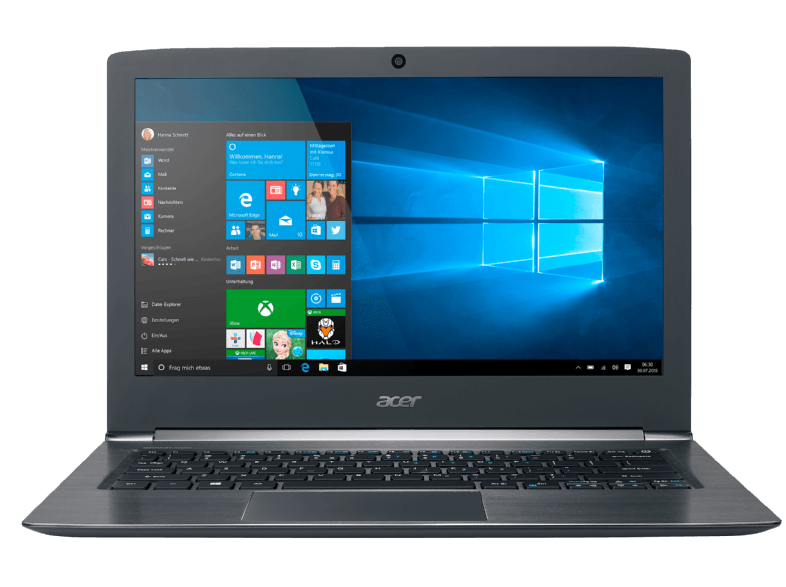 ACER Aspire S 13 (S5-371-757T) für 789€ - 13,3" Notebook mit i7-6500U, 8GB RAM, 256GB SSD