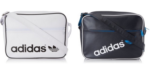 Adidas Adicolor Airliner Schultertasche, 17 Liter (38 x 12 x 28 cm) in weiß oder schwarz für 24,99€