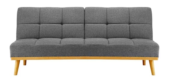 Bessagi Schlafsofa Daniele für 279€ - grauer Stoffbezug